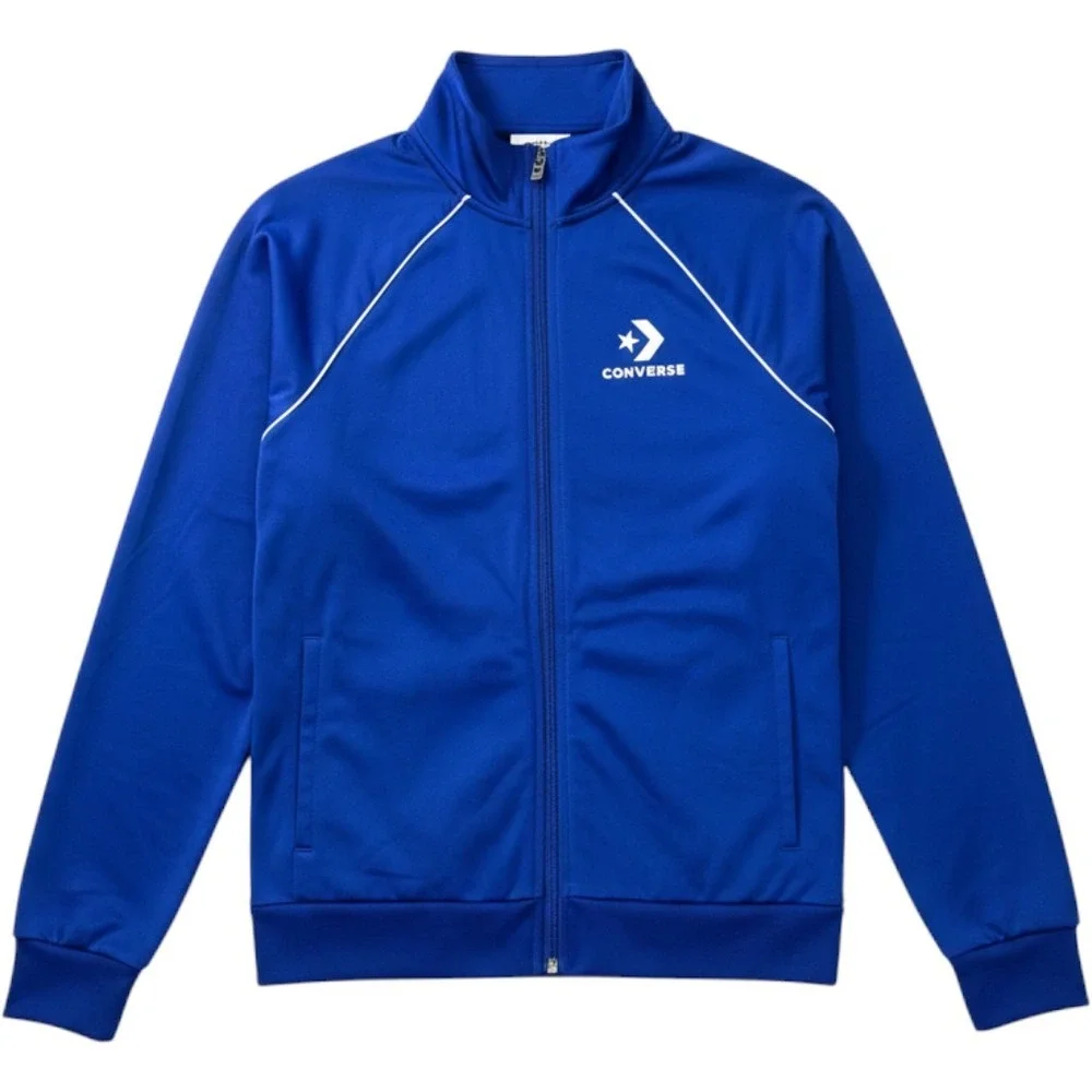 Converse Youth Royal Blue Full Zip Track Jacket Star‎ Chevron Logo L 12-13
